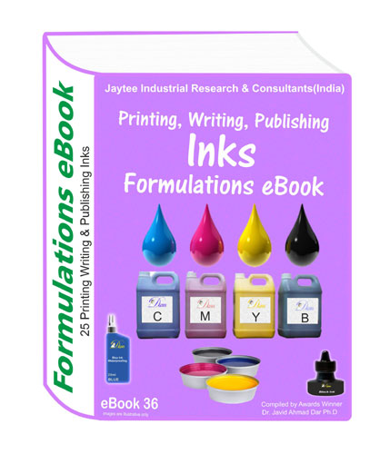 Printing and other inks production formulations eBook36 has 25 formula