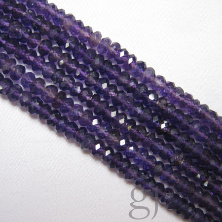 Amethyst Rondelle Bead Strands