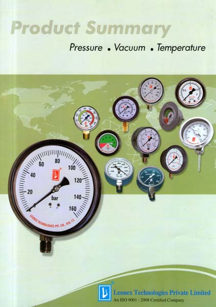  Gauges-Pressure & Vacuum, Certification : ISO