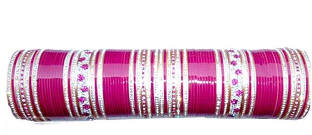 Dark Pink Bridal Chura