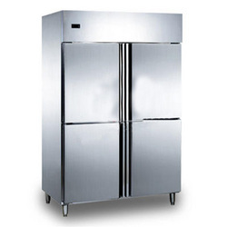 Four Door Vertical Freezer, Color : Silver