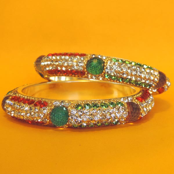 Crystal Goli Bangles