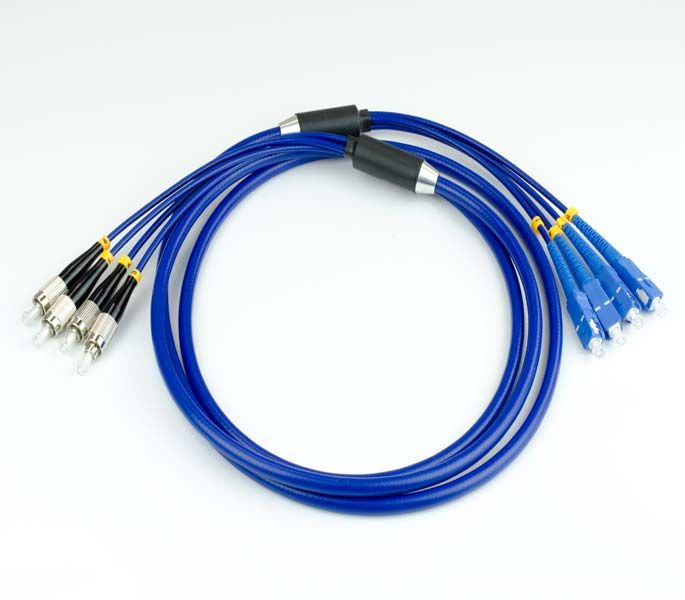 Armoured/sheathed Fiber Optic Patch Cord With 4 Cores
