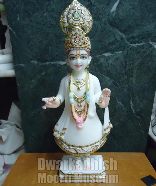 Marble Swaminarayan Statue, for Home, Shop, Etc., Size : Multisizes