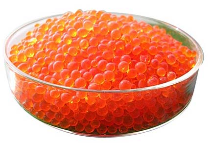 orange silica gel beads