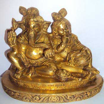 Ganesha and Laddu Gopal