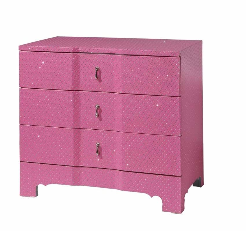 Powell Pink Sparkle Cabinet