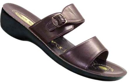 Ladies Slippers-83 Black / Brown / Cream