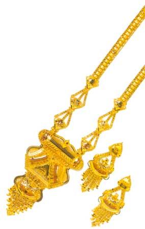 Gold Necklace-d-40-gm