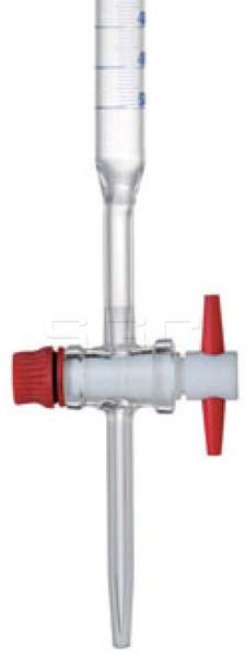 Straight Bore PTFE Key Stopcock Burette, for Chemical Laboratory, industrial, Capacity : 1 Ml, 2 Ml