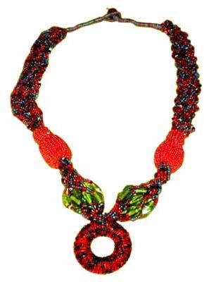 Glass Beaded Necklace Icc-01