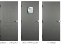 white metal doors