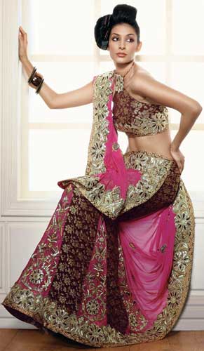 Mutti International Bridal Sarees BS-01, Color : Customized