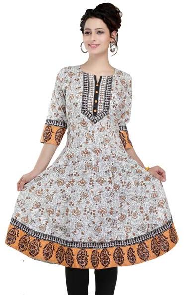 Cotton Lover Kalidaar Long Tunic for Women