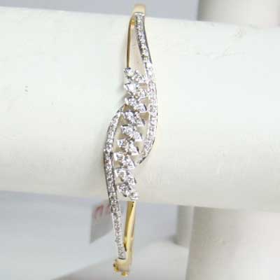 Diamond Studded Gold Bracelets