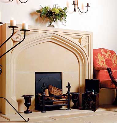 Sandstone Fireplace