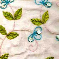 Embroidered Chiffon Fabric, Packaging Type : Poly Bag