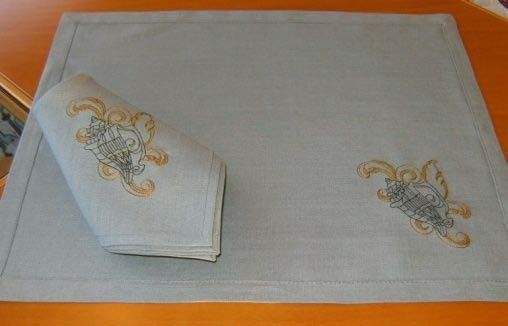Irish Winter Linen Table Placemats
