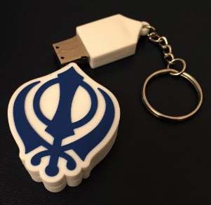 Khanda Shaped USB Flash Drive