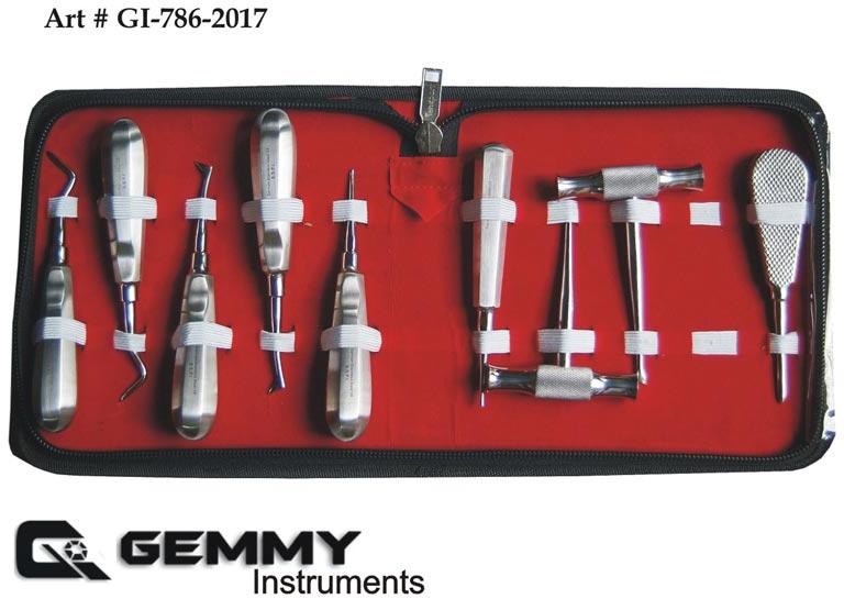Dental Root Elevator Set 9 Pieces