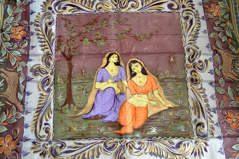 Hand Painted Silk Saree