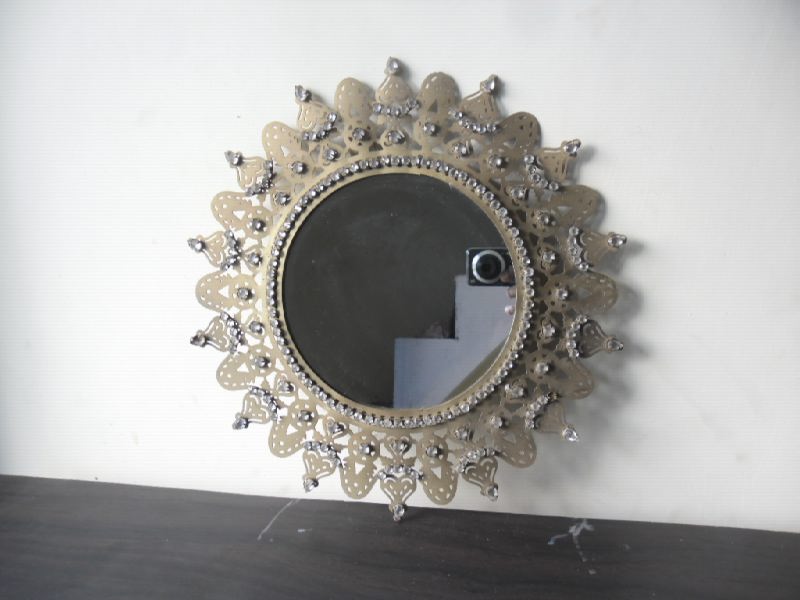 Round Iron Mirror Frames, for bath room, Size : 35x35cm