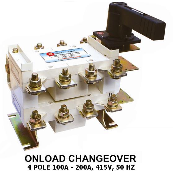 Triple Phase ON LOAD CHANGEOVER SWITCH, for Industrial Use, Feature : Easy To Install, Superior Finish