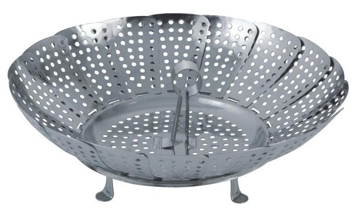 Round Stainless Steel Steamer Basket, for Home, Kitchen, Feature : Matte Finish, Superior Finish