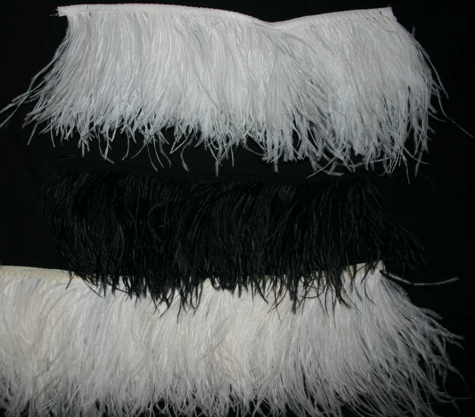 ostrich feather fringe trim