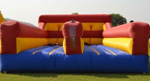 Rectangular Leather Inflatable Bungee Run, for Amusement park, Feature : Eco Friendly
