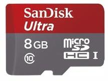 8GB Sandisk Ultra Memory Card