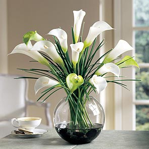 Artificial White Calla Lily Flower