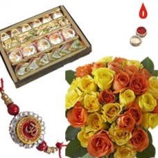 Assorted Sweets, Rakhi Roses