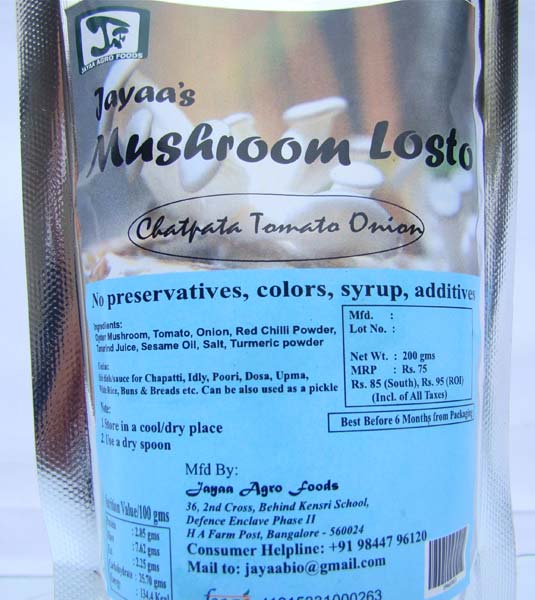 Mushroom Losto (Chatpata Tomato Onion)