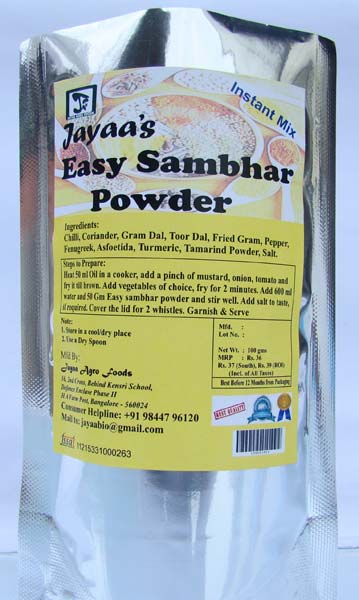 Easy Sambar Powder