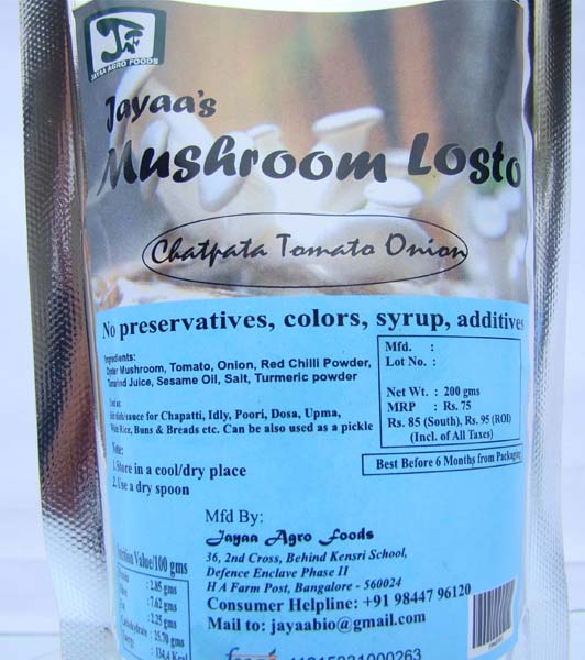 Mushroom Losto (Tangy Chili)