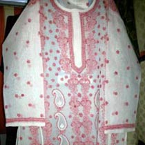 Chikan Embroidered Cotton Kurti
