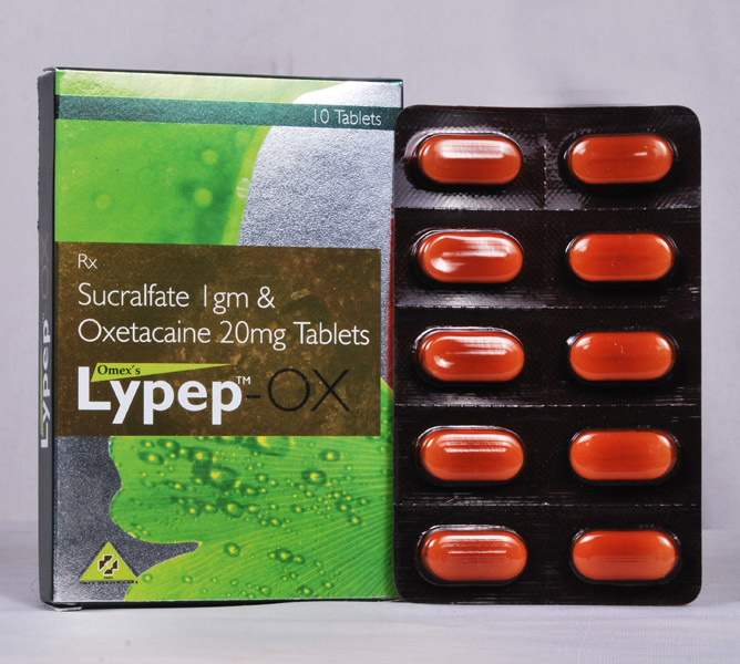 Lypep-OX Tablets, Packaging Type : Stripes