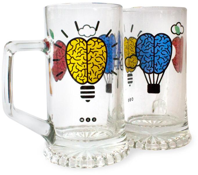 Enlightened Brain Beer Mug