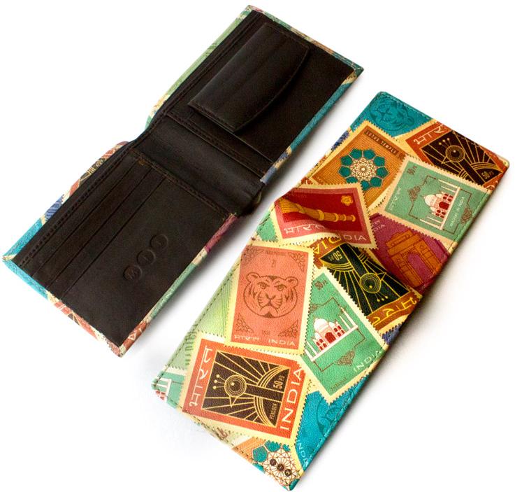 Indian Stamps Wallet