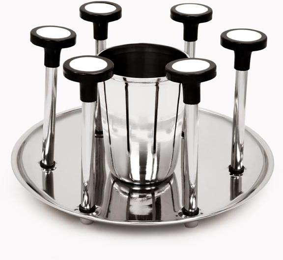 stainless steel glass stand