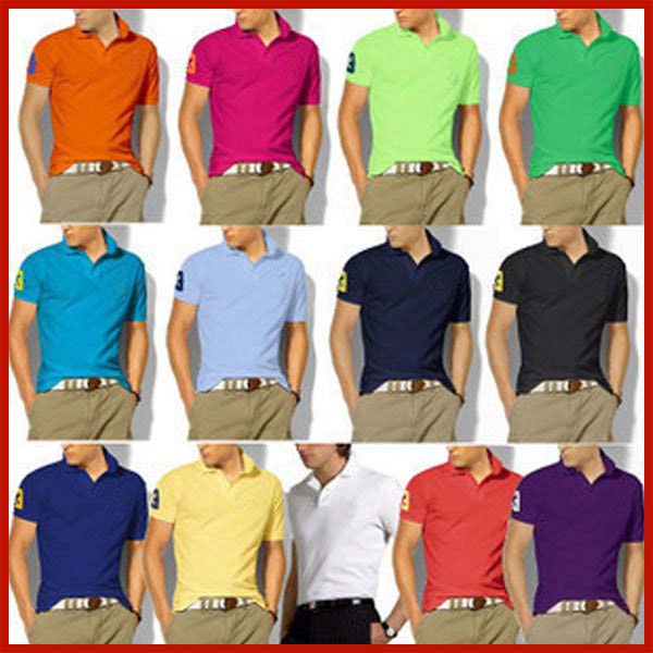 Collar Neck Polly cotton 260 GMS Plain Mens Polo T-Shirts, for Sports ...