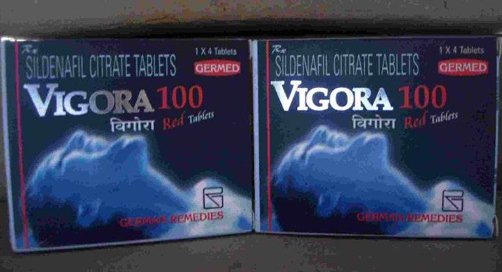 Vigora 100 mg Tablets, Packaging Size : 1x4 Pack