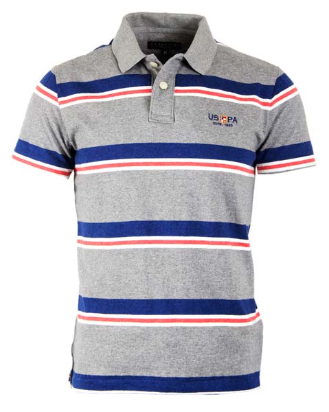 100% Cotton Stripe Polo T-shirts