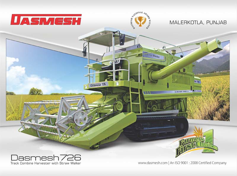 Dasmesh (726) Track Combine Harvester