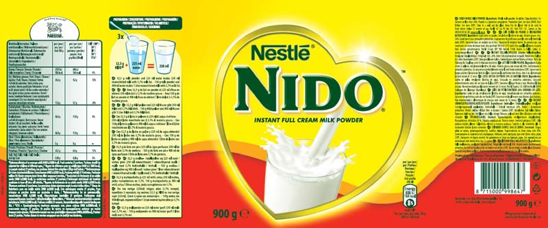 Red Top Dutch Produced Nido Milk Powder