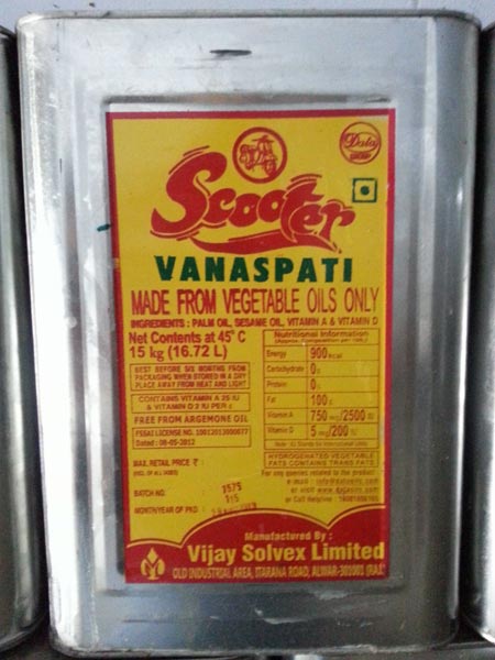 Scooter Vanaspati Oil