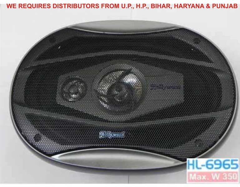 HOLLYWOOD Car Speaker 6965, Color : black