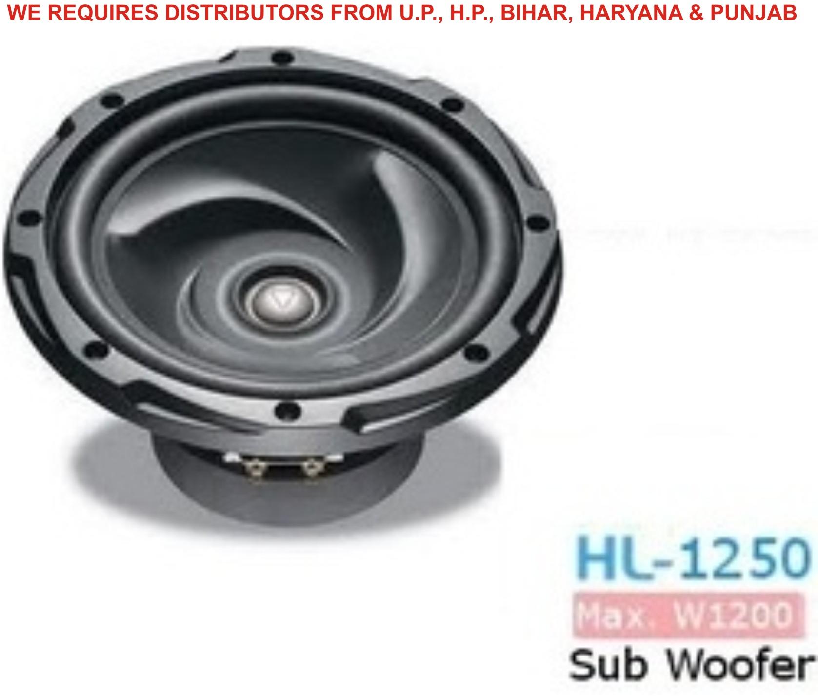 HOLLYWOOD Car Woofer 1250, Color : black