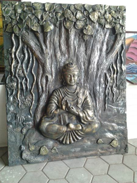 Buddha Emboss Wall Mural Manufacturer & Manufacturer from 